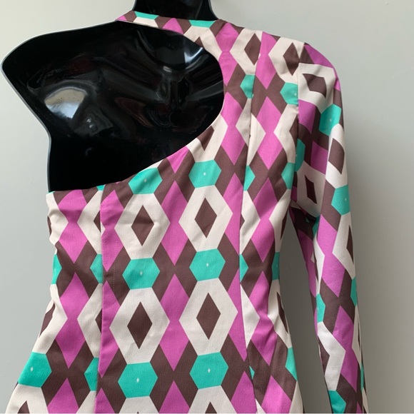 Zara one sleeve mini dress size xs new - Picture 6 of 14